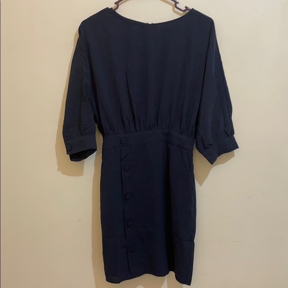 Blouson Dress with button front skirt - Picture 2 of 3